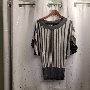 GUESS Gray Striped Tunic